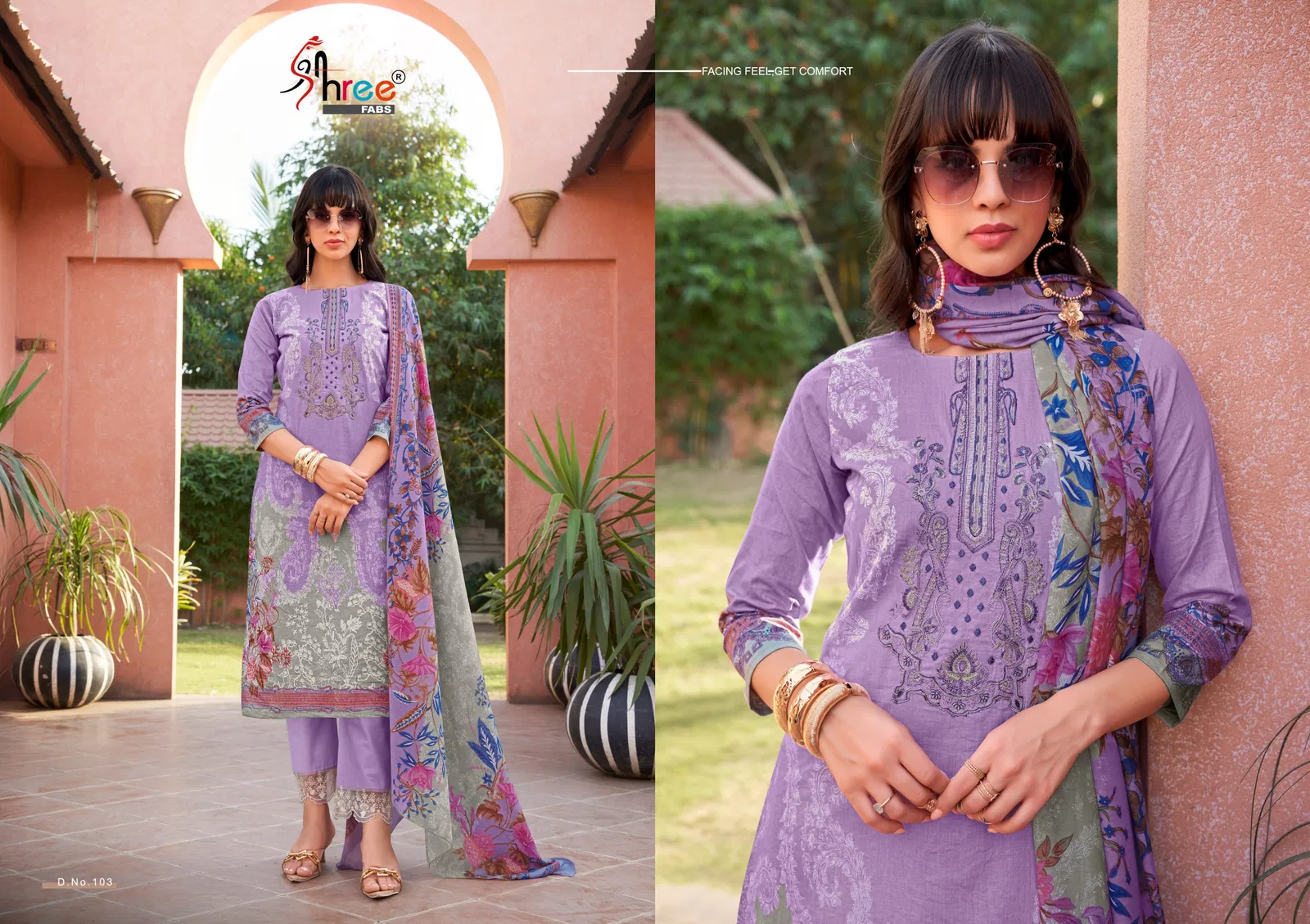 Mashaal Emb Lawn Colletion Vol 1 By Shree Fabs Cotton Salwar Suits Exporters In India